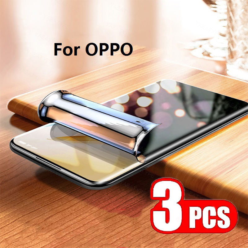 Oppo Reno 12 - 3 قطع من أفلام الهيدروجيل للخصوصية